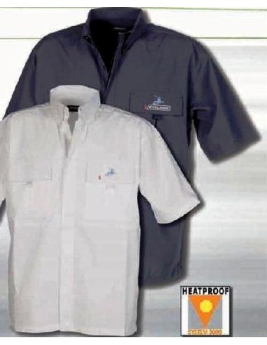 CHEMISE A MANCHE COURTE BLUE