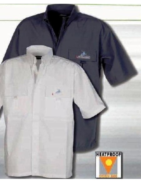 CAMISA MÀNIGA CURTA BLAVA