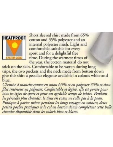 CHEMISE A MANCHE COURTE BLUE