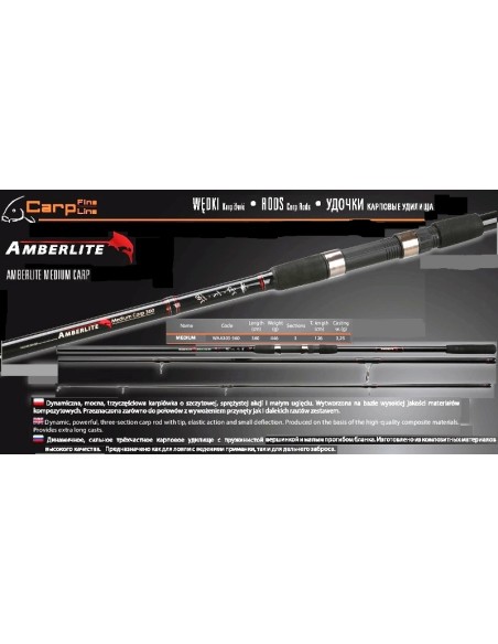 AMBERLITE MEDIUM CARP ROD