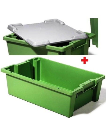 Boîtes en plastique, empilable,  ARCASYSTEM