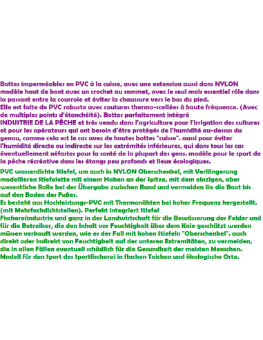 BOTES ALTES PVC NYLON