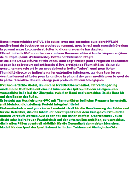 BOTAS ALTAS PVC NYLON