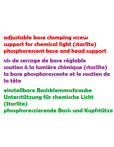 support cannes réglable en aluminium