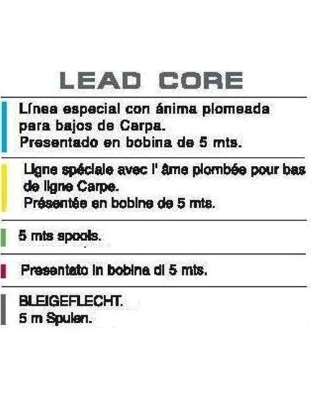 LEAD CORE 5 MTS, 5,5 YDS