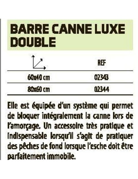 BARRE REPOSE CANNE LUXE DOUBLE