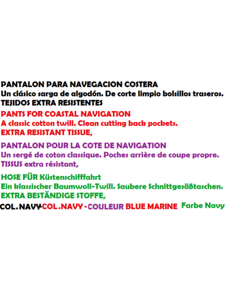 PANTS RACE BLEU MARINE