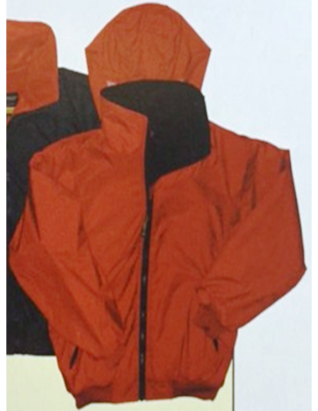 Windjacke, rot / blau