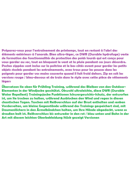 veste VENT rouge / BLEU