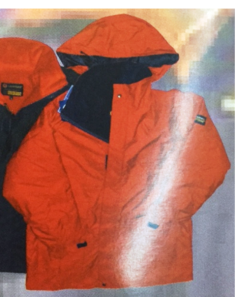 chaqueta MAR , vermello / azul