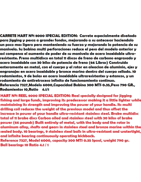 CARRETE HART Nº1 EDICION ESPECIAL