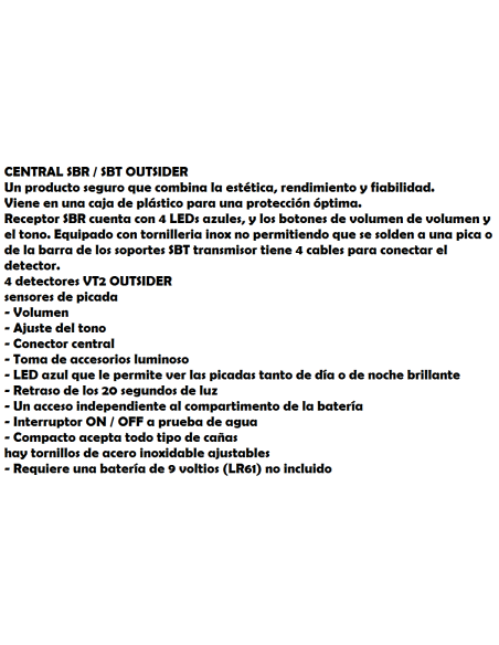 Centrais + 4 detectores VT2