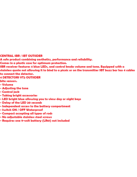 Central + 4 detectores-alarmas VT2