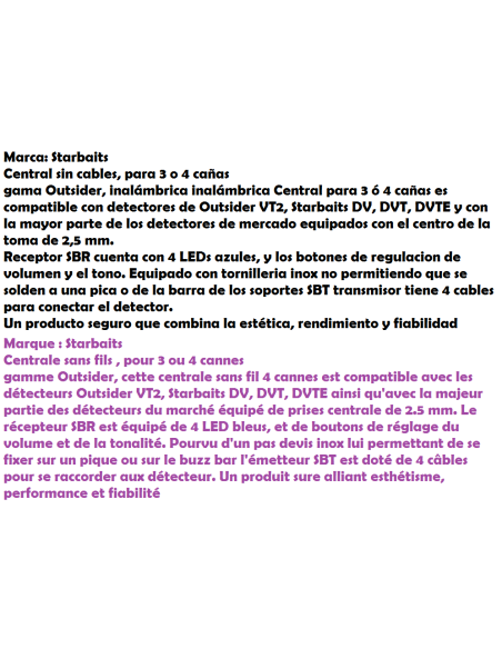 Centrale sans fils 4 cannes Starbaits