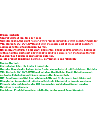 Centrale sans fils 4 cannes Starbaits