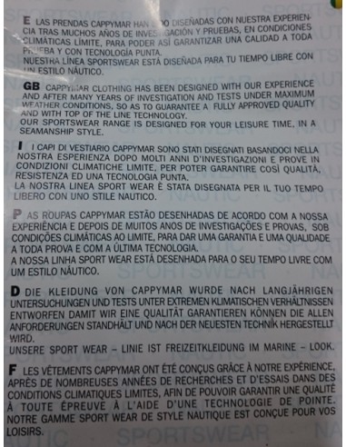 JAQUETA CURTA EMBARCACIO