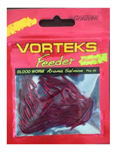 VORTEKS FEEDER BLOODWORM 25 PC