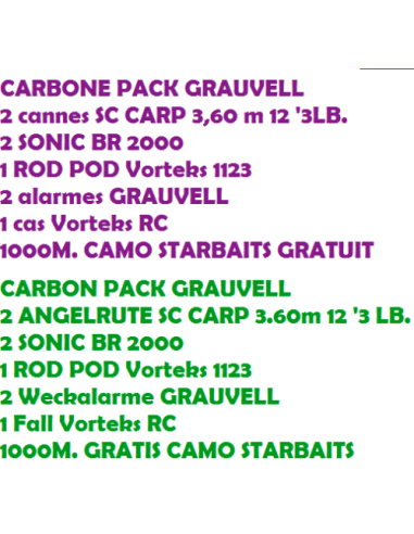 PACK CARBON GRAUVELL