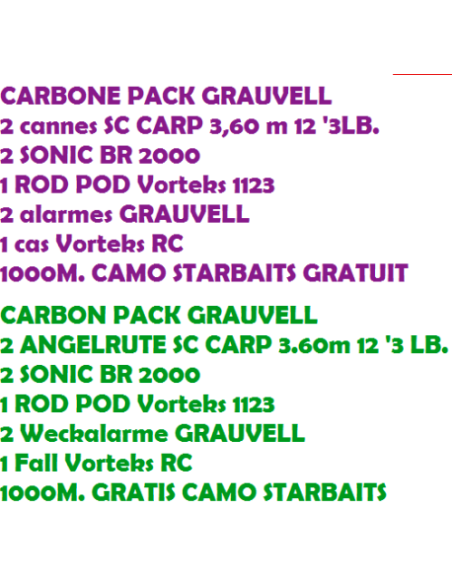 PACK CARBON GRAUVELL