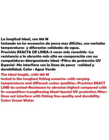 Linha de pesca DAMYL IMPERIAL 180 M.