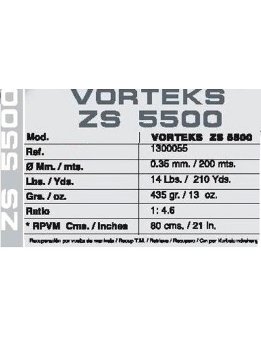 ANGELROLLE BAITRUNNER VORTEKS ZS 5500