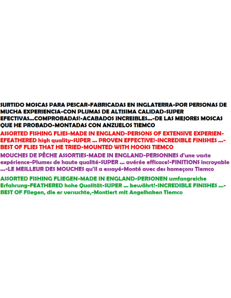 Fischerei der Fliegen SORTIMENT II