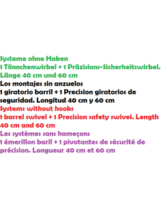 7x7 STAHLVORFACH-WIRBEL + KARABINERW 2