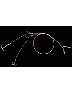 7X7 CABLE ACERO TRENZADO+ANZUELO+TRIPLE