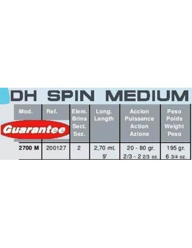 SPIN ROD GRAUVELL DH 2700 M