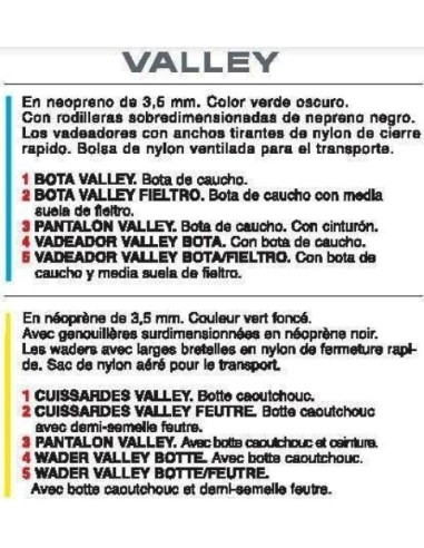 WADER VALLEY NEOPRENO BOTA