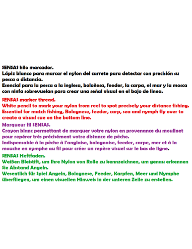 sensas Inglês marcador fio