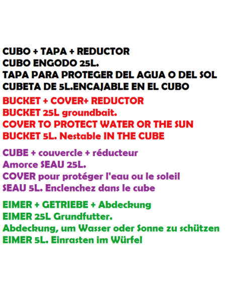 SEAU 25L + COUVERCLE +CUVETTE