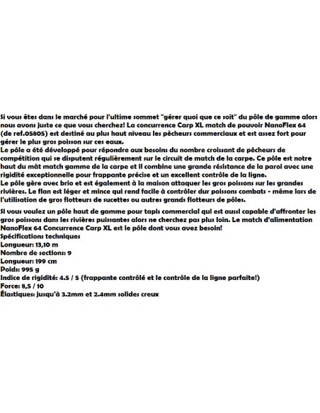 SENSAS CANNE ROUBASIENNE 64 XL