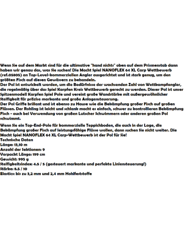 SENSAS CANYA enchufable 64 XL