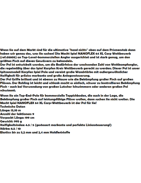 SENSAS CANYA enchufable 64 XL