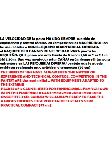 PACK MINI FAST 5 CANYES