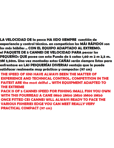 PACK MINI FAST 5 ANGELRUTE