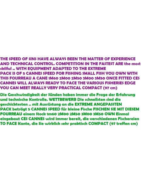 PACK MINI FAST 5 CANA