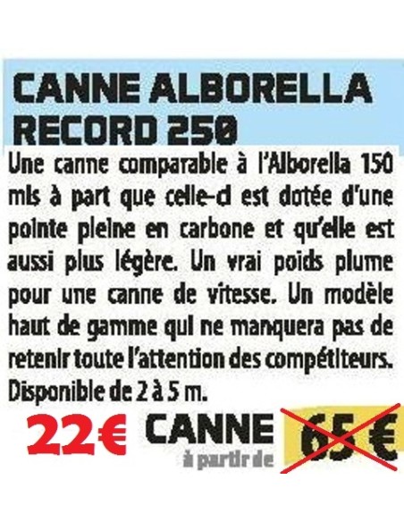 CANNE ALBORELLA RECORD 250