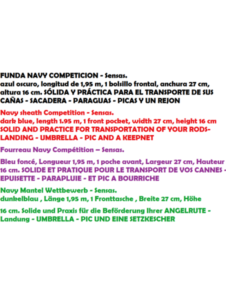 SENSAS FODERO NAVY competizione