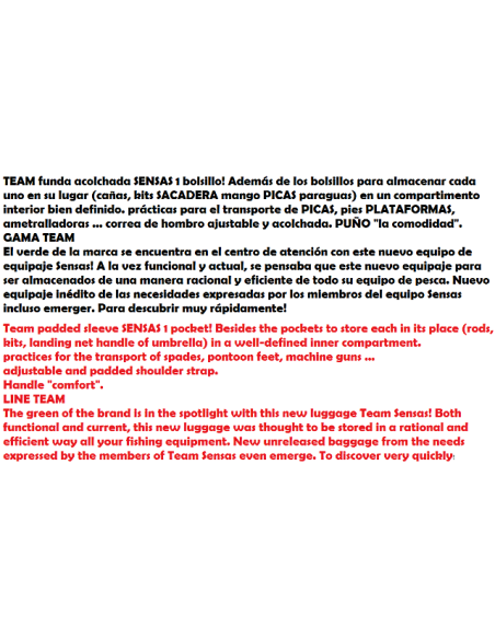 sensas Hülle Team xl 1 Tasche