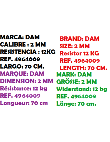 Cabo de aço émerillon, 2 UNIDADES