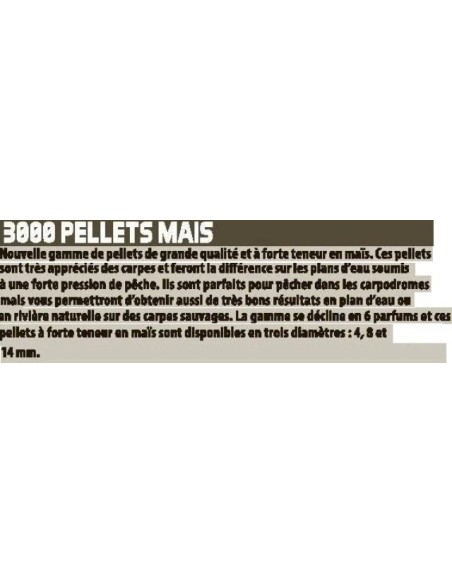 SENSAS 3000 PELLETS