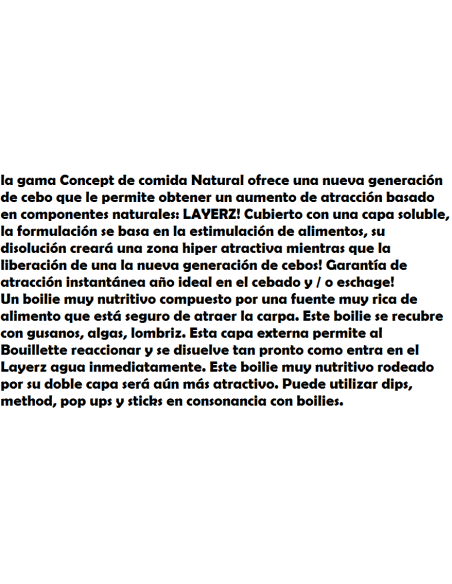 BOUILES LAYERZ COATED HOOKBAIT 100G.