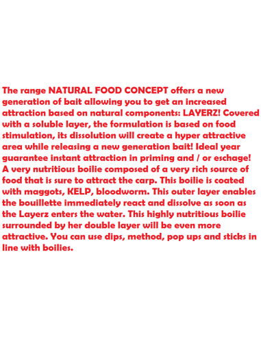 BOUILES LAYERZ COATED HOOKBAIT 100G.