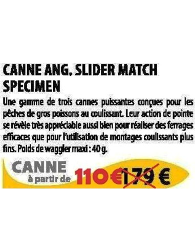 MATCH ROD SLIDER SPECIMEN