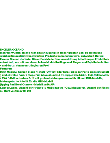 CANNE DAIWA EXCELER OCEANO JIG 581