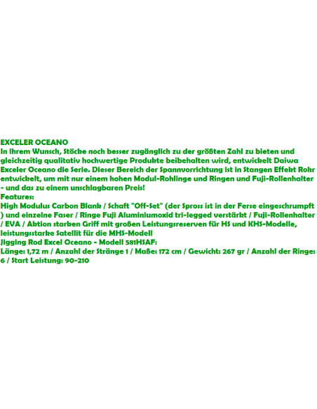 CAÑA DAIWA EXCELER OCEANO JIG 581 HS,