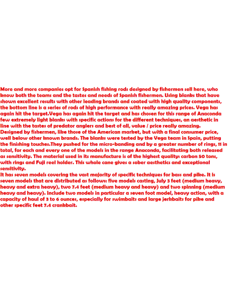 CAÑA VEGA 5191 AKADA ANACONDA