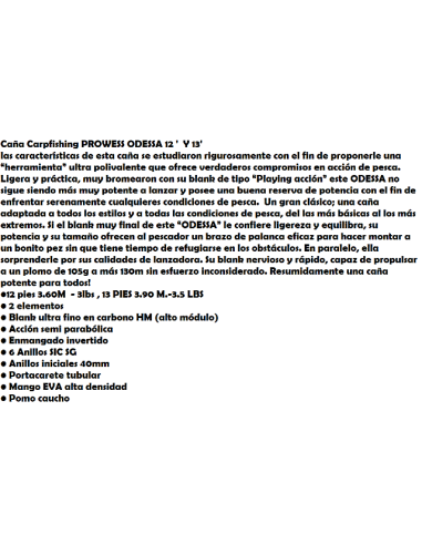 CANNE PROWESS ODESSA